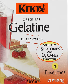 Knox gelatine and orange juice