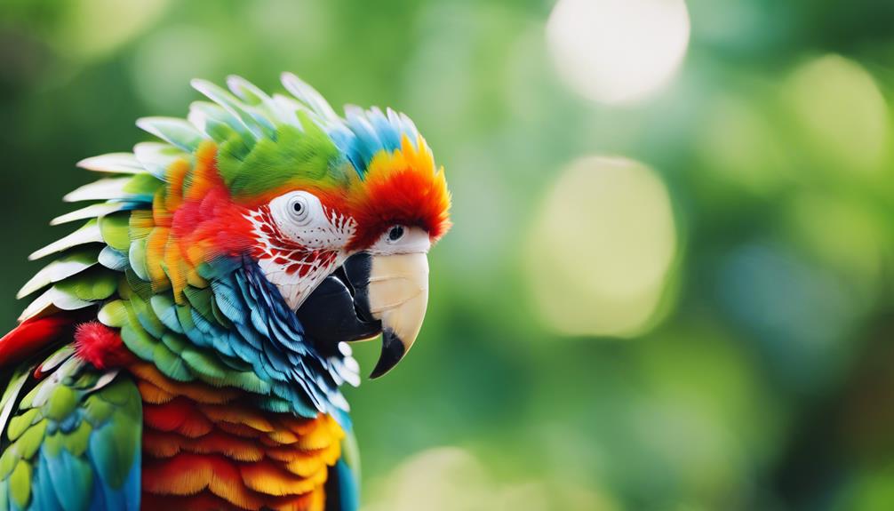 vibrant parrot colors soothe