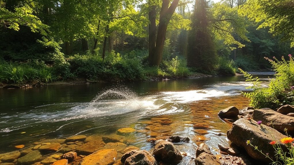 magical tranquility through streams